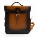 Rigid leather bag camera leather satchel crossbody leather shoulder bag rigid bottle bag brown