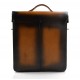 Rigid leather bag camera leather satchel crossbody leather shoulder bag rigid bottle bag brown