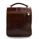 Borsello uomo borsa postino spalla tracolla vera pelle marrone hobo bag