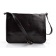 Bolso messenger de piel bolso de hombre piel bolso de mujer marròn oscuro