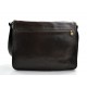 Bolso messenger de piel bolso de hombre piel bolso de mujer marròn oscuro