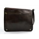 Bolso messenger de piel bolso de hombre piel bolso de mujer marròn oscuro