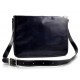 Leather messenger bag men women leather bag leather shoulder bag blue