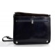 Bolso messenger de piel bolso de hombre piel bolso de mujer azul