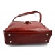 Leather ladies handbag shoulder bag luxury bag women handbag made in Italy women handbag red