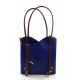 Women handbag blue brown leather bag clutch hobo bag backpack