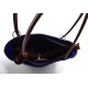 Women handbag blue brown leather bag clutch hobo bag backpack