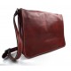 Borsa uomo messenger tracolla postino vera pelle rosso