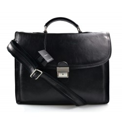 black briefcase bag