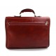 Men leather bag shoulder bag genuine leather briefcase red