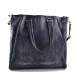 Damen leder tasche blau tasche handtasche ledertasche