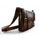 Borsa pelle vintage uomo donna borsa messenger marrone borsello tracolla pelle