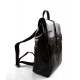 Mochila de piel mochila piel mochila hombre mujer marròn oscuro