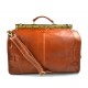 Leather doctor bag men travel honey women cabin luggage bag leather shoulder bag