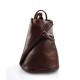 Luxury leather backpack travel bag weekender sports bag gym bag leather shoulder bag brown
