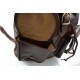 Backpack leather brown backpack genuine leather travel bag weekender sports