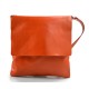 Shoulder bag for men leather orange leather crossbody bag leather