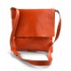 Bandolera de cuero bandolera hombro bolso bandolera piel bolso espalda naranja