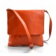 Shoulder bag for men leather orange leather crossbody bag leather