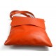 Shoulder bag for men leather orange leather crossbody bag leather