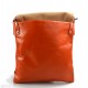 Shoulder bag for men leather orange leather crossbody bag leather