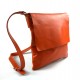 Shoulder bag for men leather orange leather crossbody bag leather