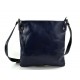 Shoulder bag for men leather blue leather crossbody bag leather