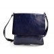 Shoulder bag for men leather blue leather crossbody bag leather