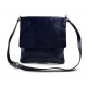 Shoulder bag for men leather blue leather crossbody bag leather