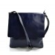 Shoulder bag for men leather blue leather crossbody bag leather