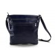 Shoulder bag for men leather blue leather crossbody bag leather