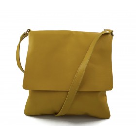 Bandoulière en cuir sac jaune homme messenger sac d'épaule cuir