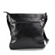 Bandoulière en cuir sac noir homme messenger sac d'épaule cuir