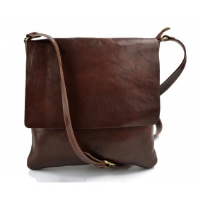 Bandoulière en cuir sac marron homme messenger sac d'épaule cuir