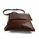 Bandolera de cuero bandolera hombro bolso bandolera piel bolso espalda marron