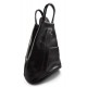 Bolso de cuero genuino mochila de hombre de piel mochila de mujer marròn oscuro