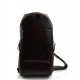 Mens waist leather women shoulder bag ladies hobo bag dark brown