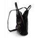 Bolso de cuero genuino mochila de hombre de piel mochila de mujer marròn oscuro