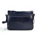 Bolso messenger de piel bandolera de cuero bolso de hombre piel bolso de espalda azul