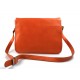 Borsa pelle uomo messenger uomo donna tracolla postino messenger pelle arancio