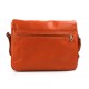 Borsa pelle uomo messenger uomo donna tracolla postino messenger pelle arancio