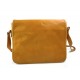 Bolso messenger de piel bandolera de cuero bolso de hombre piel bolso de espalda amarillo