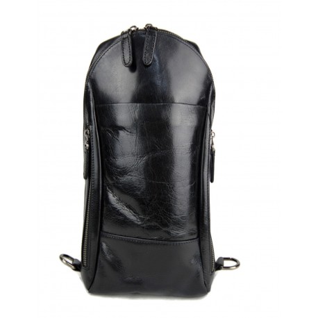 Bolso de cuero bolso de hombre volso de mujer mochila de piel negro