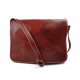 Bolso messenger de piel bandolera de cuero bolso de hombre piel bolso de espalda rojo