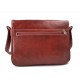 Bolso messenger de piel bandolera de cuero bolso de hombre piel bolso de espalda rojo