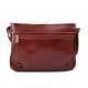 Bolso messenger de piel bandolera de cuero bolso de hombre piel bolso de espalda rojo