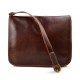 Messenger bandoulière en cuir sac en cuir sac homme messenger sac d'épaule traverser marron