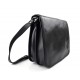 Bolso messenger de piel negro bolso de hombre piel bolso de mujer