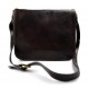 Bolso messenger de piel marron oscuro bolso de hombro mujer