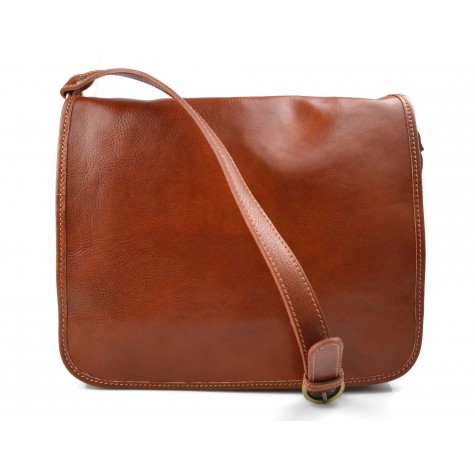 Bolso messenger de piel miel bolso de hombre piel bolso de mujer